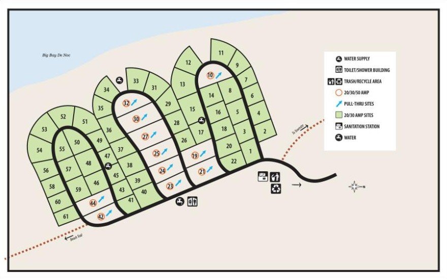 Fayette Historic State Park campground map