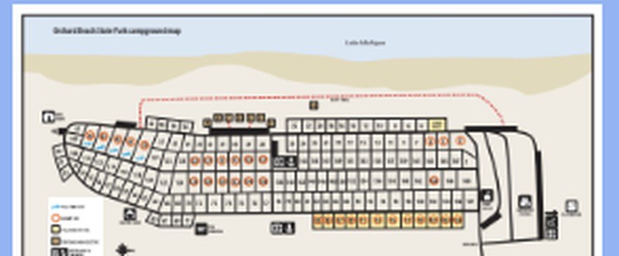 Orchard Beach State Park campground map