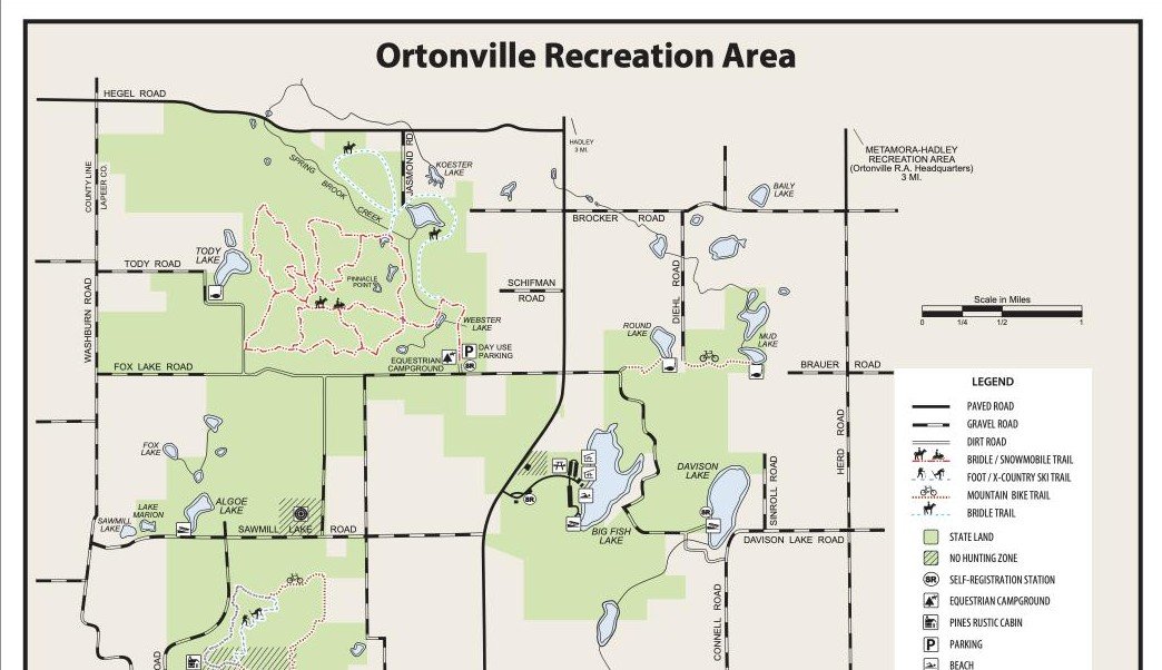Ortonville State Recreation Area map