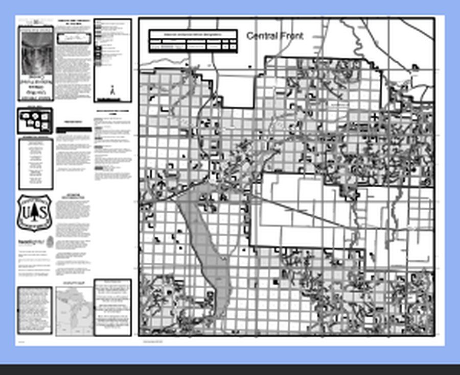 Ottawa National Forest Motor Vehicle Use Map, Central area