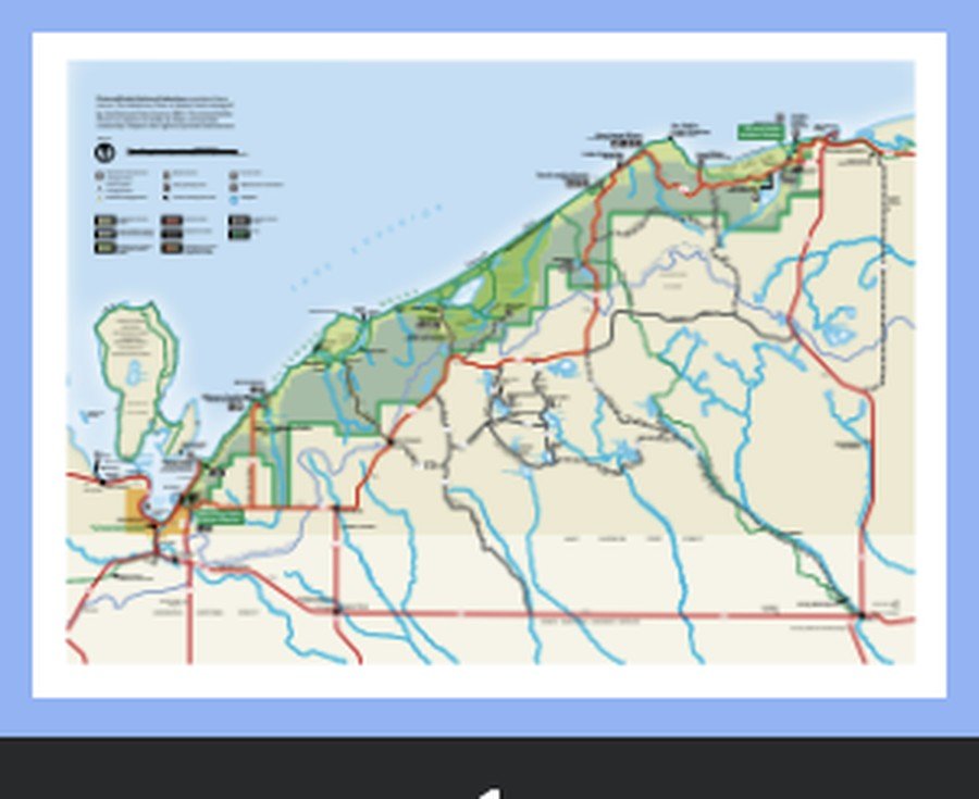 Pictured Rocks National Lakeshore map
