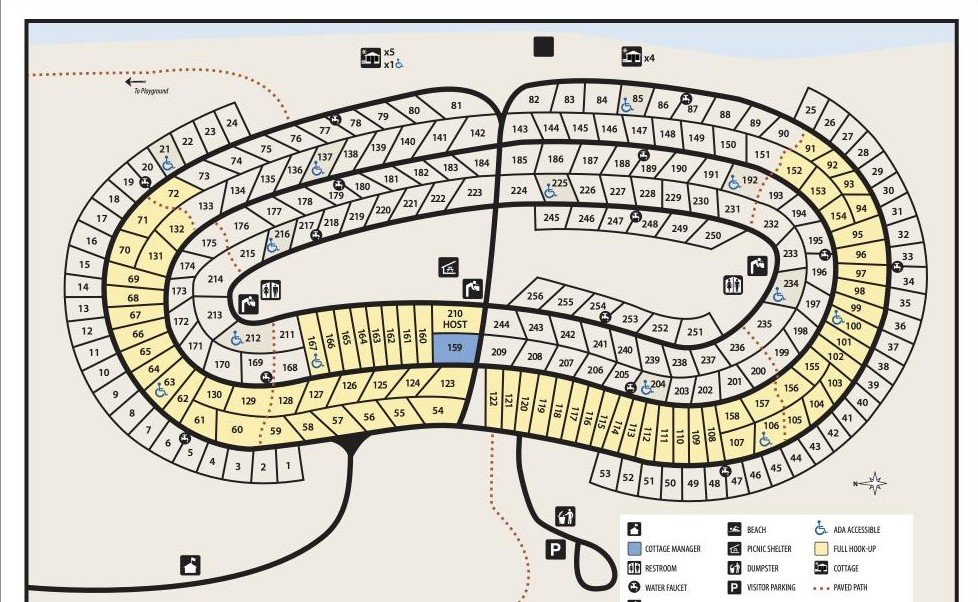 Sterling State Park campground map