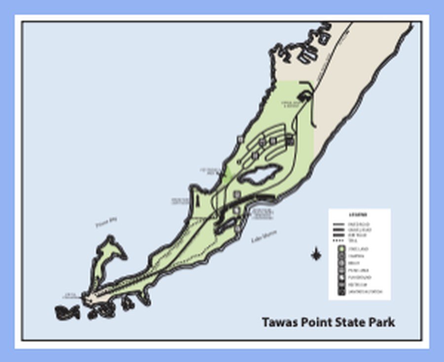 Tawas Point State Park campground map