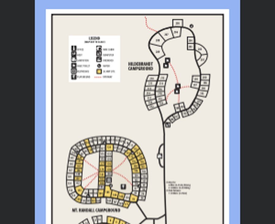 Warren Dunes State Park campground map