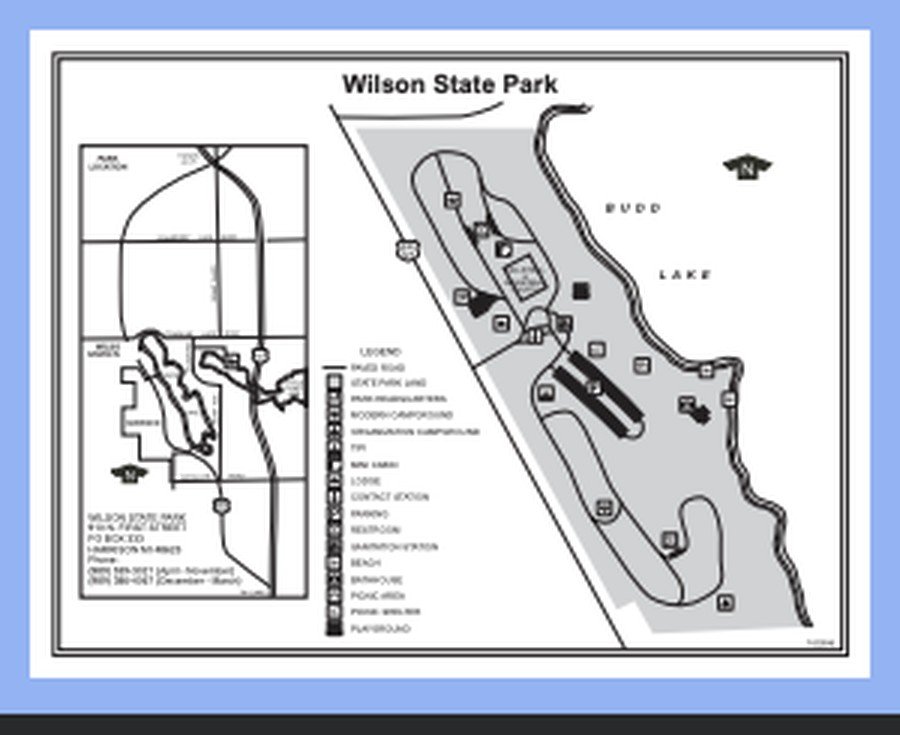 Wilson State Park campground map
